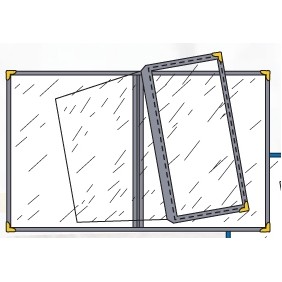 Sewn Edge Add A Page Pocket (4 1/4"x11" Insert)