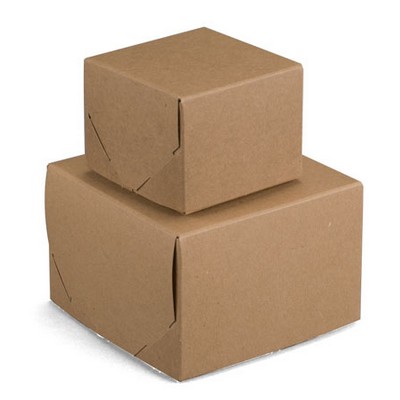 2 Piece Brown Kraft Lock Corner Box (12"x12"x12")