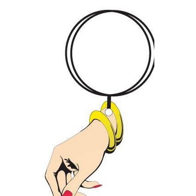 Manicured Hand Keychain w/Mirrored Back (6 Square Inch)