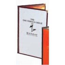 Chelsea Piers Double Panel/2 View Menu Jacket (Holds 8 1/2"x11" Inserts)