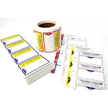 Standard Typewriter Mailing Label Roll w/Left Corner Arrow