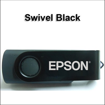 Swivel Black Flash Drive-8 GB