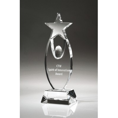 Inspire Optic Crystal Award (3½"x 10")