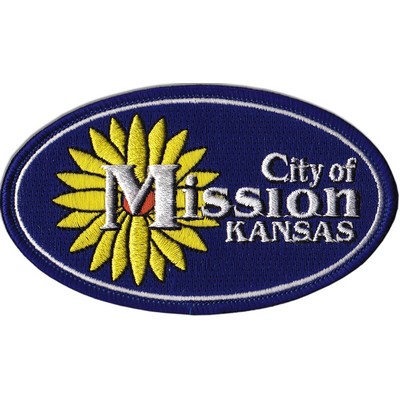 4" Embroidered Emblem w/100% Thread Coverage