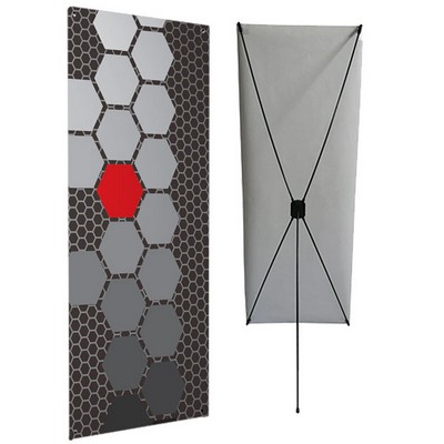 Econom-X Banner Stand - Large w/ 31.5" x 79" Graphic