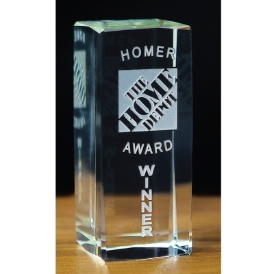 Crystal Mason Award (6" x 2" x 2")