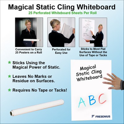 Magical Static Cling Whiteboard - 23.5" x 15.75"