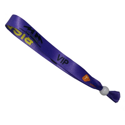 Full Color Fabric Wristband - Bead Slider (13.78" x 0.59")