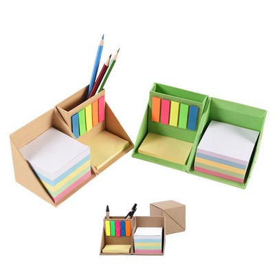 Colorful Sticky Notes Cube for Desk Organization