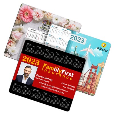 Mini Calendar Magnets 3.5x4 Indoor Magnets - 20 Mil