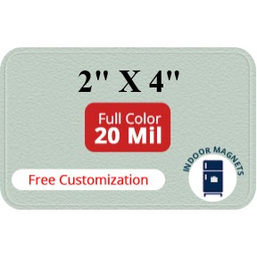 Magnet - 2x4 Round Corners - 20 Mil