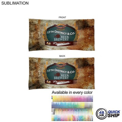 48Hr Quick Ship - Absorbent Microfiber Dri-Lite Terry Beach, Travel Towel, Sublimated (22"x44")