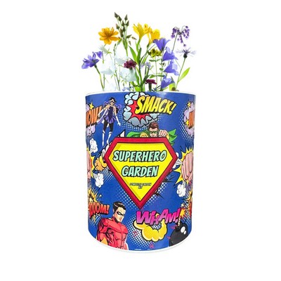 Superhero Garden in Eco-Friendly Grocan