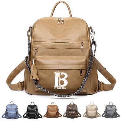 PU Leather Vintage Travel Bag