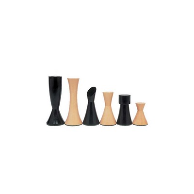 Contemporary Chess Pieces, Weighted with 3.5" king