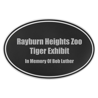 Cast Aluminum Sign with Aluminum with Rod