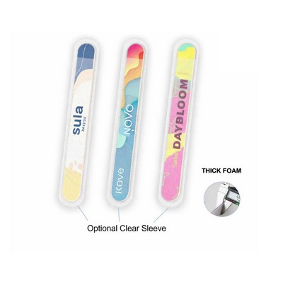7" Full-Color EVA Thick Foam Nail File ( or with Sleeve Optional-add $0.1/pc)