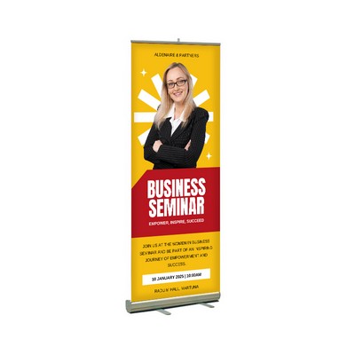 33"W x 80"H Monza Retractable Banner Stand Kit, Fabric