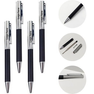 PU leather & Metal Slim Ballpoint Pens