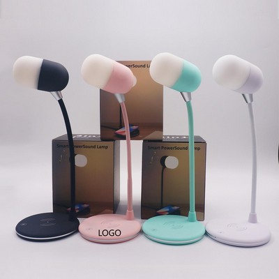 3-in 1 Light Wireless Charger With Speaker
