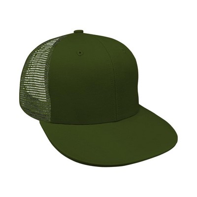 Solid Color Meshback Snapback Dad Cap