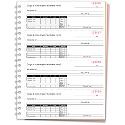 3-Part Imprinted Cash Receipts Book