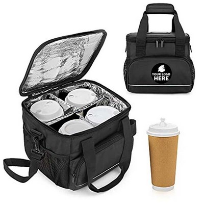 4-Cup Insulated Beverage Tote Go Bag