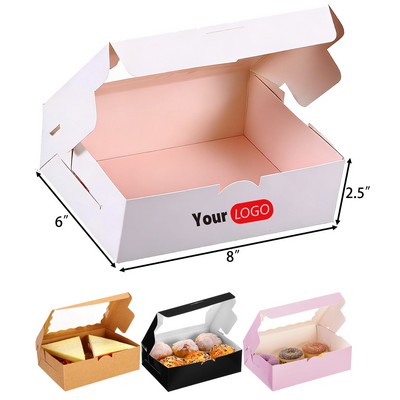 Kraft Windowed Bakery Treat Boxes