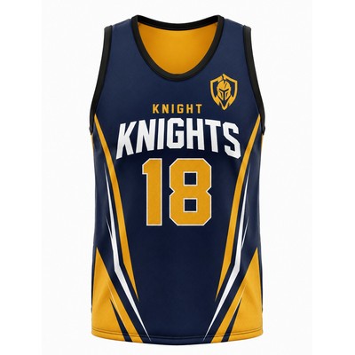 Sublimated Unisex Basketball Jersey Interlock 150GSM