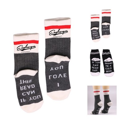 Flat Knit Dress Socks