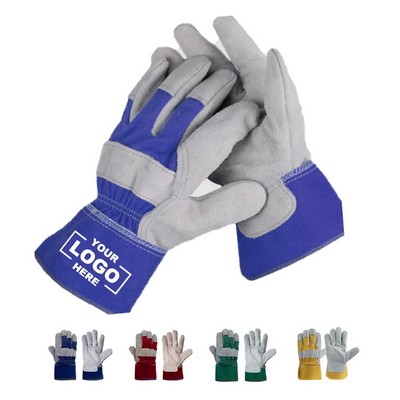 Leather Heat Resistant Welding BBQ Gloves