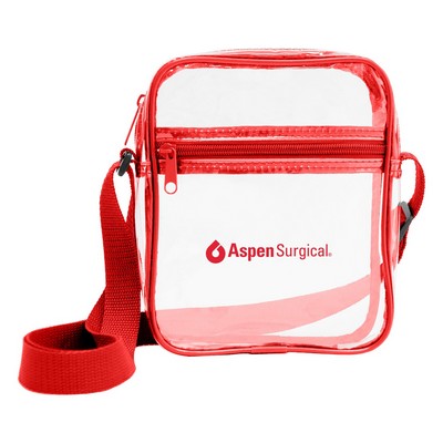 Clear PVC Crossbody Bag
