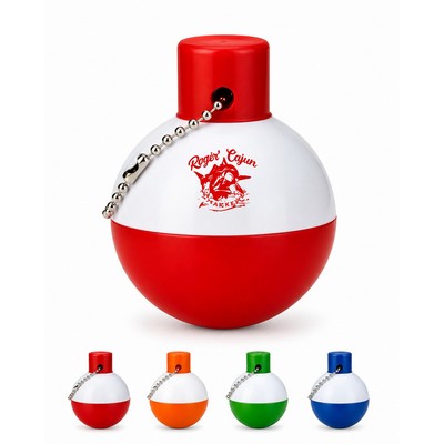Floating Fishing Bobber Keychain – Custom Logo Foam Key Tag for Boating, Fishing & Outdoor Promotion