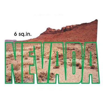 Nevada Desert Magnet w/ Full Magnetic Back (6 Square Inch)