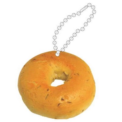 Bagel Promotional Key Chain w/ Black Back (10 Square Inch)