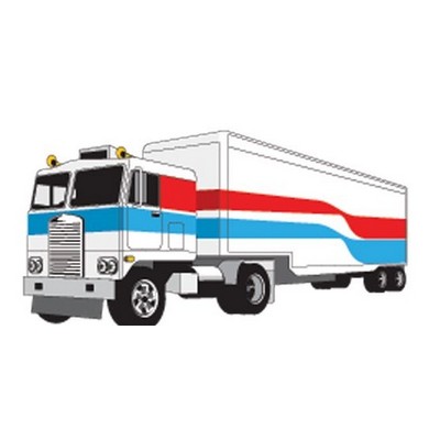 Semi Truck Maxi Magnet (2 Square Inch)