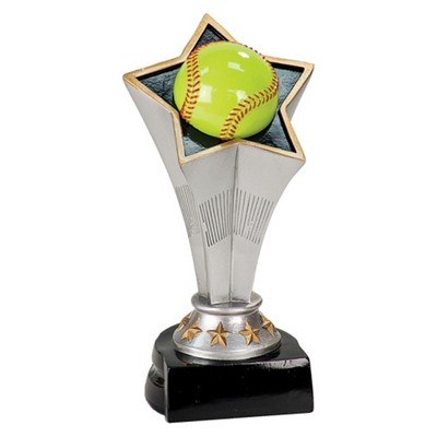 5¾" Softball Rising Star Resin Trophy