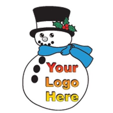 Snowman Panoramic Metal Photo Magnet