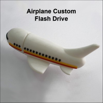 Airplane Custom Flash Drive - 256 MB Memory