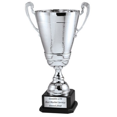 26 ¾" Italian Silver Trophy Cup w/Blackwood Base