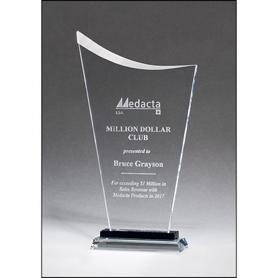 Contemporary Clear Glass Award (6.5"x8.5")