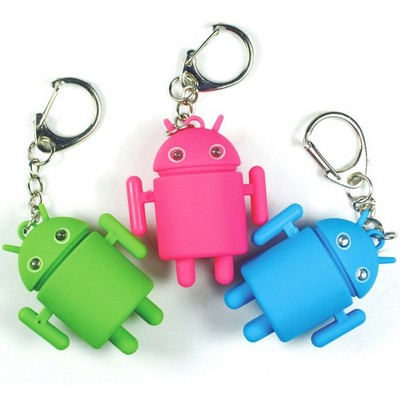 Robot LED Sound Keychain