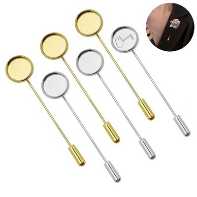 Round Tray Brooch Pin Stick