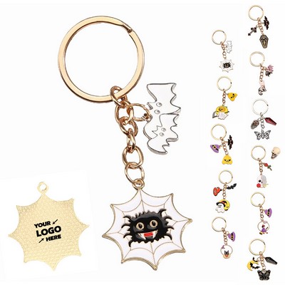 Halloween Alloy Ghost Keychain