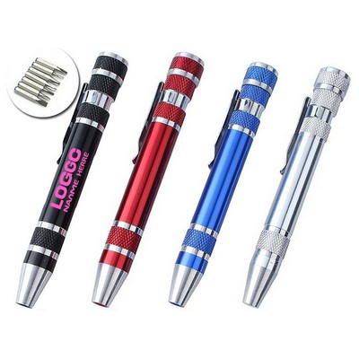 Aluminum Combination Tool 8" 1 Pen Screwdriver