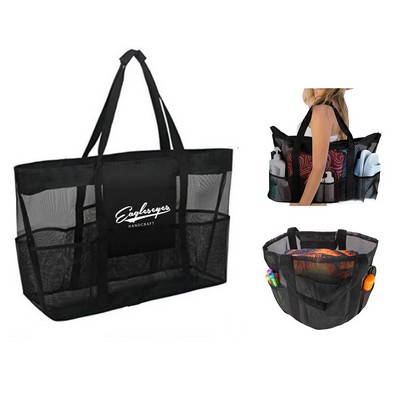 Mesh Beach Grocery Tote Bag