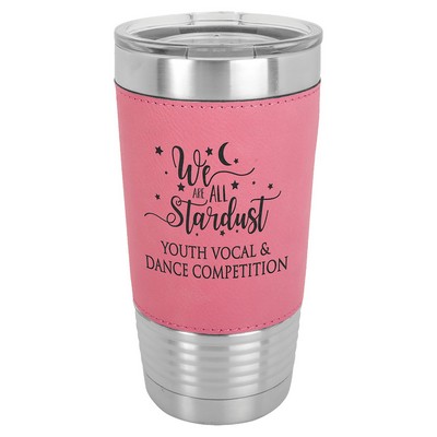 Polar Camel 20 oz. Laserable Leatherette Tumbler