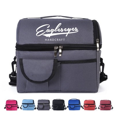 Polyester Fabric Insulated Lunch Bag