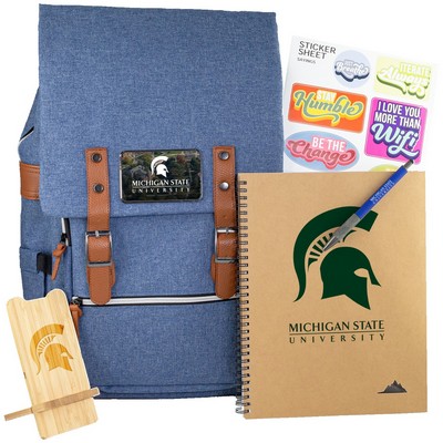 Welcome Kit with Urban Backpack, Stone Paper Notebook & Wireless Charger
