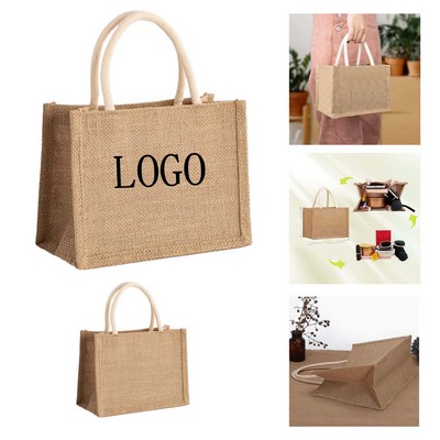 DIY Eco Linen Shopping Tote